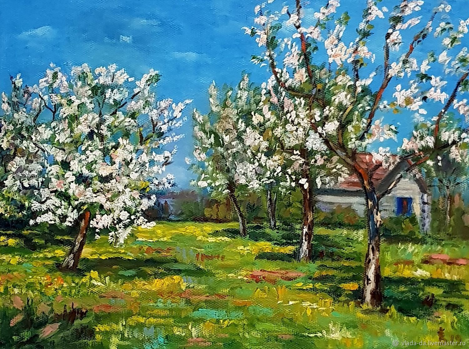 Исаак Ильич Левитан цветущие яблони