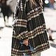 Пальтовая шерсть альпака Dior Couture серая в клетку. Ткани. You.ra tkani. Ярмарка Мастеров.  Фото №11