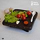 ПОДСТАВКА ДЛЯ ПОДАЧИ СУШИ, нарезки и горячего "TAMAGO". Подставка под горячее. HOLYWOOD. Ярмарка Мастеров.  Фото №4
