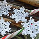 Snowflake crochet 6-6.5cm