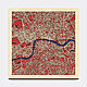Многослойная карта города Лондон  60х60 см, Карты мира, Москва,  Фото №1