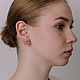 Серьги гимнастка с булавами. Серьги-пусеты. Sabira Jewelry. Ярмарка Мастеров.  Фото №14