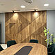 Стеновая панель из массива дуба "ROKLINE" 270х350см. Декоративные панели. DecorinWood. Ярмарка Мастеров.  Фото №6