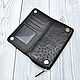Order Clutch made of genuine ostrich leather, in black, handmade!. SHOES&BAGS. Livemaster. . Clutches Фото №3