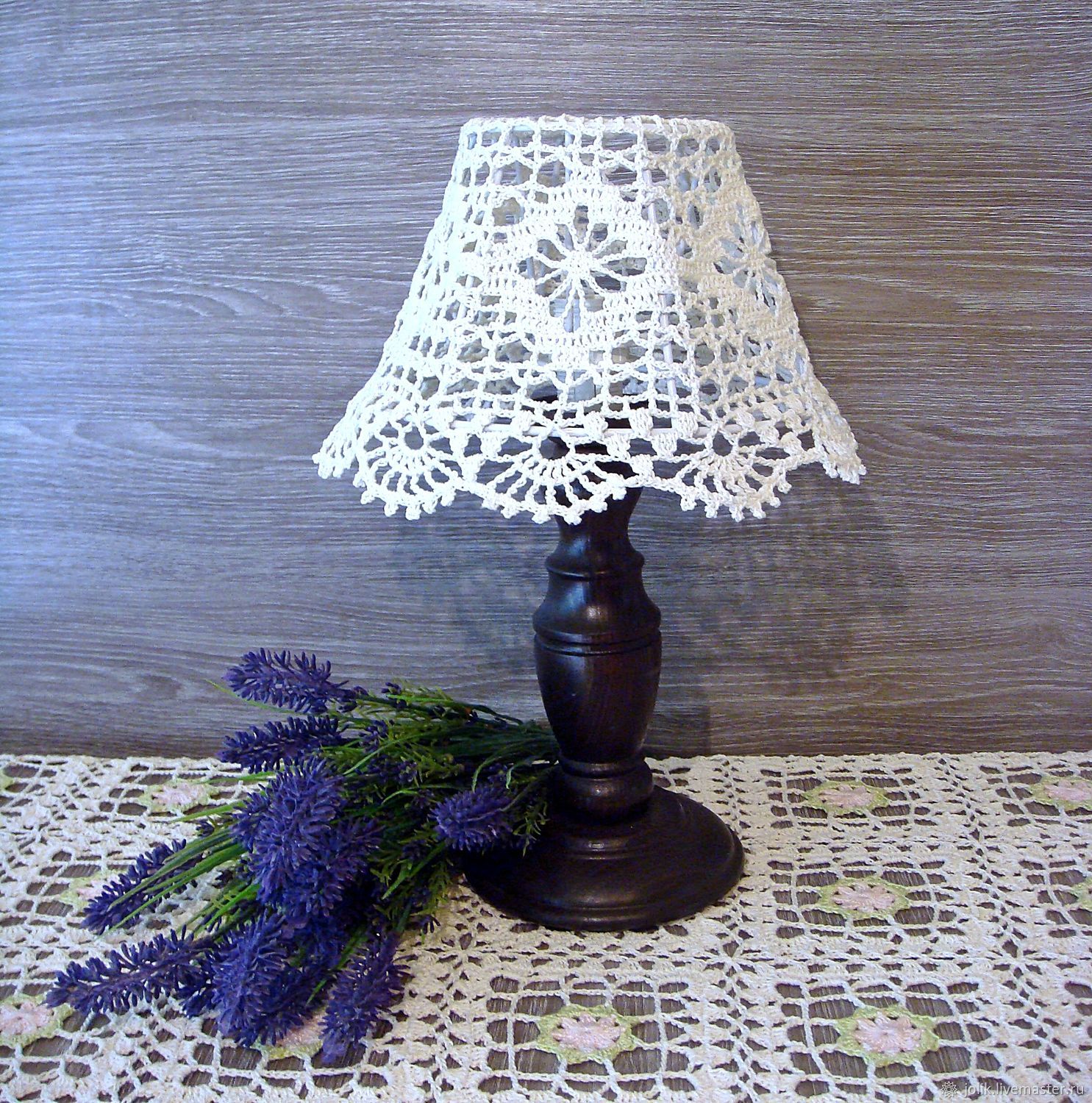 Lampshade Handmade For A Small Table, Small Purple Table Lamp Shade