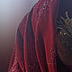 Готовый хиджаб, Бонита "Бисер" бордо трикотаж шифон. Палантины. Art-Djannat. Ярмарка Мастеров.  Фото №4