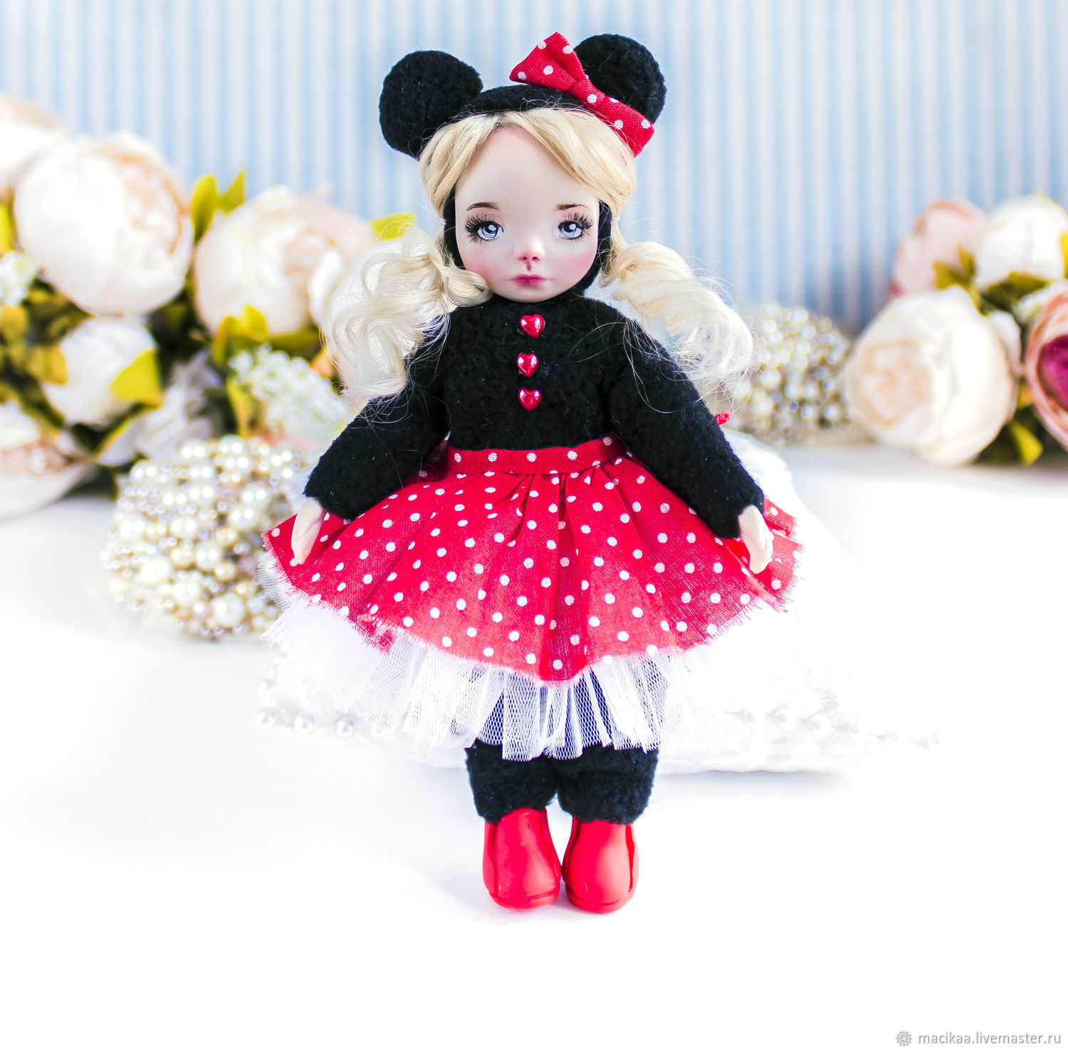 Микки маус, портретная интерьерная кукла в подарок на день рождения в ...