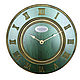 A wall clock. Green beech. Old gold. Time, Watch, Moscow,  Фото №1