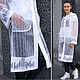 White Mesh Cape Cloak - Organza Trench Coat - Sheer Trench, Raincoats and Trench Coats, Novosibirsk,  Фото №1
