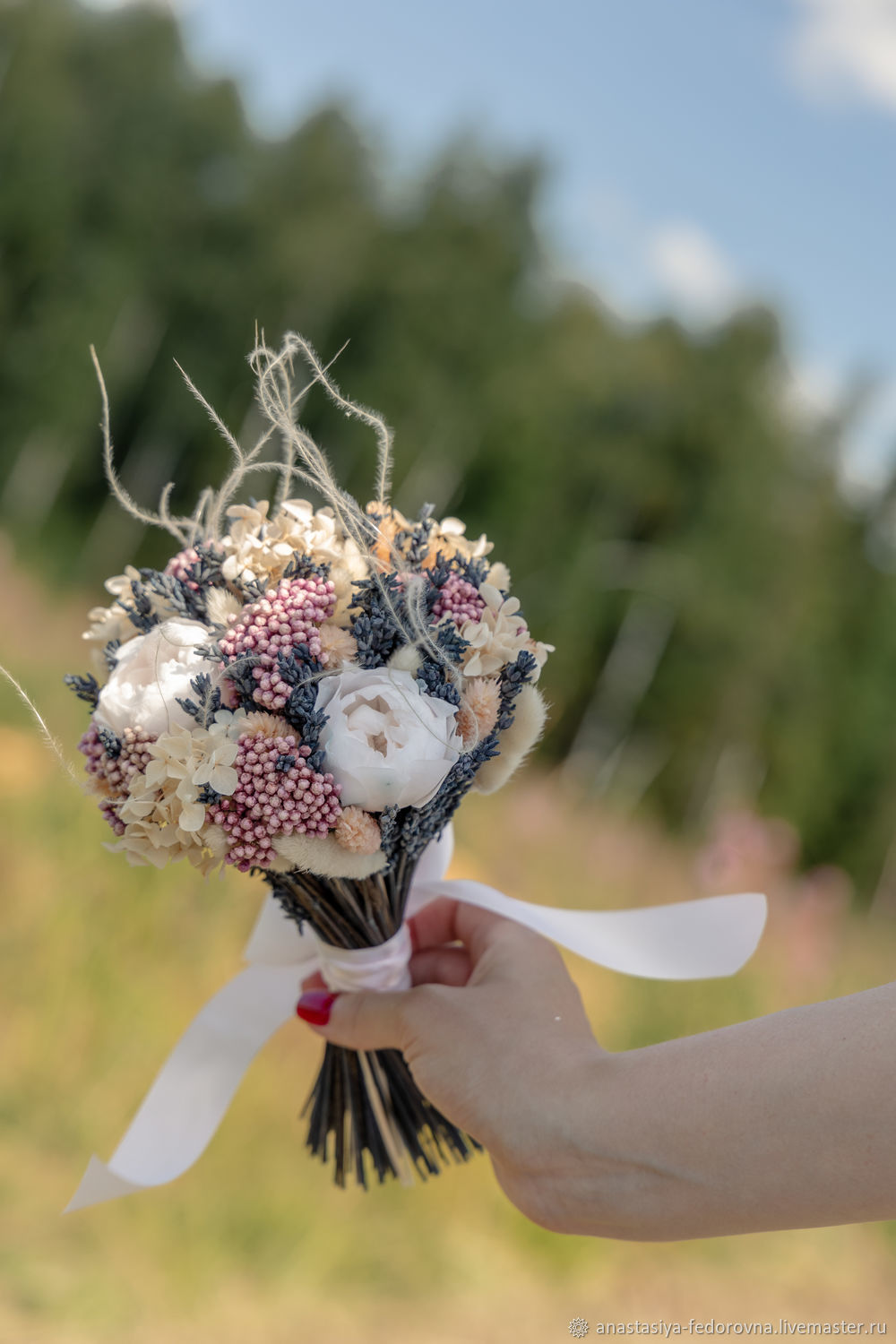 Букеты: Свадебный букет из стабилизированных цветов в интернет-магазине ...