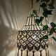 Абажур макраме. Потолочные и подвесные светильники. kilelle_decor. Ярмарка Мастеров.  Фото №6