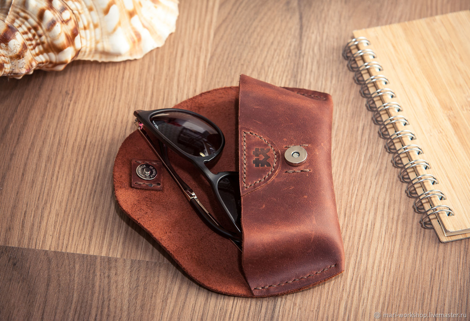 Чехол для очков из натуральной кожи. в интернет-магазине на Ярмарке ...