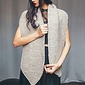 Аксессуары handmade. Livemaster - original item Warm soft scarf, milky color, female, male, knitted. Handmade.