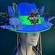 Шляпа с цветами. Шляпы. ANNA MO.ON - короны и аксессуары. Ярмарка Мастеров.  Фото №6