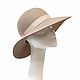 Wide-brimmed hat 'Classic'. The color dark beige. Hats1. Exclusive HATS. LANA ANISIMOVA.. My Livemaster. Фото №4