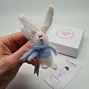 Украшения handmade. Livemaster - original item Fluffy bunny brooch OLAKRA. Handmade.