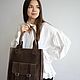 Заказать Сумка кожаная женская коричневая. Migoto_bags. Ярмарка Мастеров. . Классическая сумка Фото №3