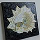 Картина маслом для интерьера Ракушка Astraea heliotropium. Картины. Artwork продажа картин. Ярмарка Мастеров.  Фото №6