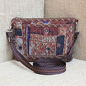 Сумки и аксессуары handmade. Livemaster - original item Small handbag, for phone, for walking, eco, cotton, Cinnamon. Handmade.
