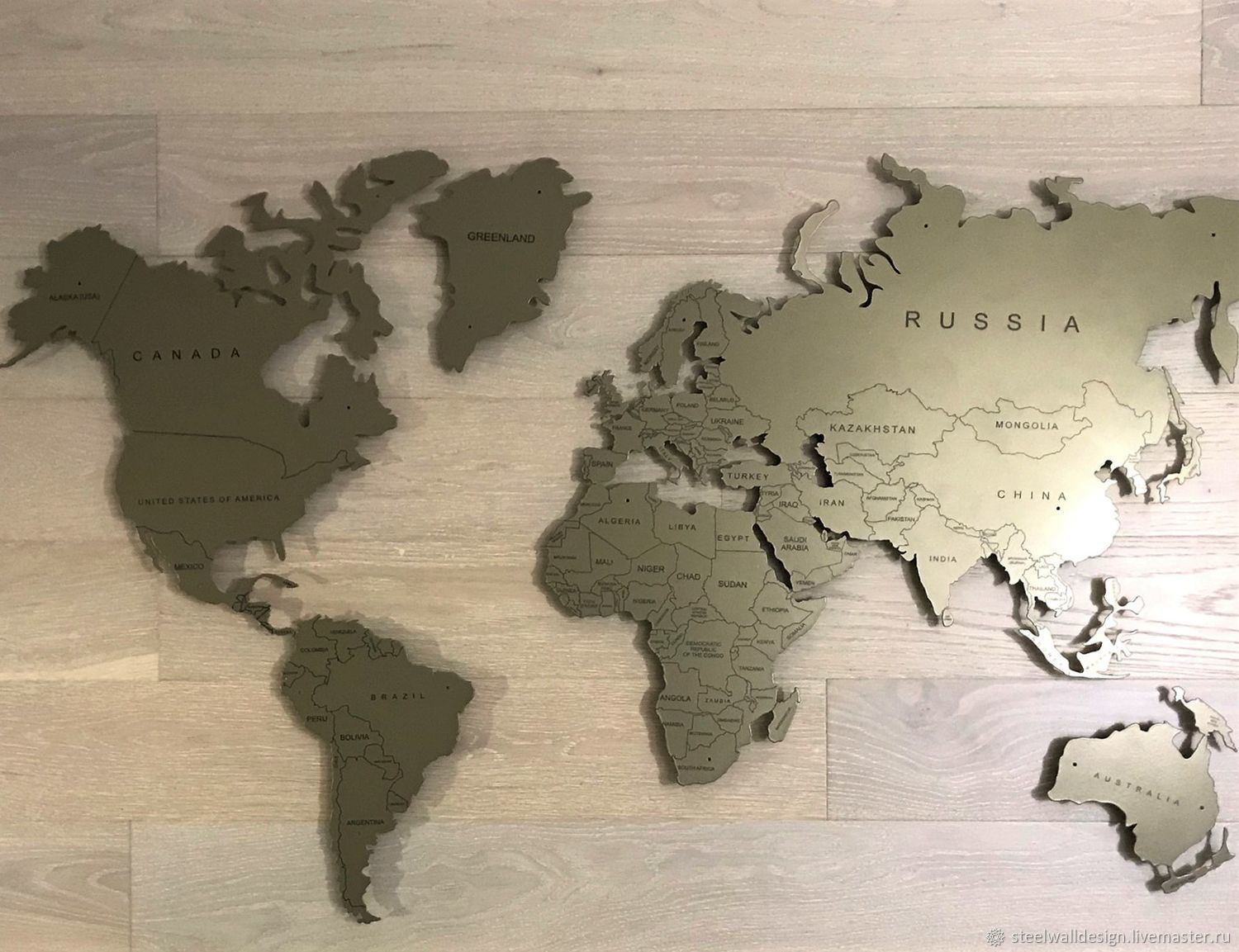 Карта мира макет