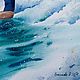 Order Picture of a girl on a surfboard rushing through the waves of the ocean. Olga Ermakova art. Livemaster. . Pictures Фото №3