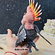 Teddy Animals: Parrot Cockatoo Cody. Teddy Toys. Irina Fedi Toys creations. My Livemaster. Фото №5