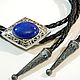 Order Bolo tie 'Western Bolo' with natural (Lapis Lazuli). Neformal-World. Livemaster. . Ties Фото №3