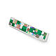 Order Tie clip. Malachite and mother of pearl. Natural stones. ARIEL - MOSAIC. Livemaster. . Tie clip Фото №3