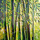 Картина с бамбуком маслом бамбук холст растения 40х45 см, Картины, Белгород,  Фото №1