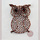 Pendant with garnet Owl, Pendants, St. Petersburg,  Фото №1
