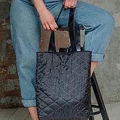 Сумки и аксессуары handmade. Livemaster - original item Quilted fabric Shopping Bag. Handmade.