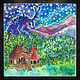 Картина для детской олень домик звездная ночь сказка, Картины, Барнаул,  Фото №1