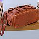 Order Travel leather bag SKIF mini red. Tais-bags. Livemaster. . Travel bag Фото №3