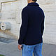 Men's jackets: Men's cardigan with buttons blue. Jackets for men. CUTE-KNIT by Nata Onipchenko. My Livemaster. Фото №4