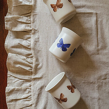 Посуда ручной работы. Ярмарка Мастеров - ручная работа Стаканы фарфор. Handmade.