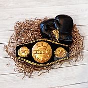 Косметика ручной работы handmade. Livemaster - original item Boxer handmade soap set gift men`s sports boxing buy. Handmade.