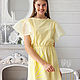 Order Summer dress lemon open back, yellow cotton dress. Lara (EnigmaStyle). Livemaster. . Dresses Фото №3