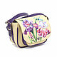 Order Satchel 'Iris and Dragonfly'. Pelle Volare. Livemaster. . Classic Bag Фото №3