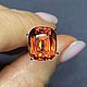 Заказать Натуральный циркон 8.7 ct ОГНЕННО-ОРАНЖЕВЫЙ. Елена. Ярмарка Мастеров. . Кольца Фото №3