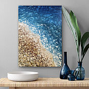 Картины и панно handmade. Livemaster - original item Oil painting seascape. Abstract oil painting. Handmade.