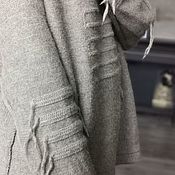 Одежда handmade. Livemaster - original item Jackets: Grey Knitted Unisex Sweatshirt. Handmade.