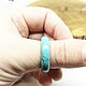 18.5 r-r Turquoise Ring (bk185). Rings. Selberiya shop. My Livemaster. Фото №5