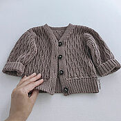 Одежда детская handmade. Livemaster - original item Children`s knitted jacket for boy \ girl. Handmade.
