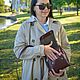  Women's burgundy leather handbag Ruby S86-682. Crossbody bag. Natalia Kalinovskaya. My Livemaster. Фото №4