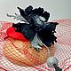 Украшение из кожи Маковое настроение. Брошь из кожи Мак. Брошь-булавка. Светлана Ланская. Ярмарка Мастеров.  Фото №11