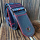 Handmade electric guitar strap made of sling and leather. Strap for guitar. CrazyLeatherGoods. My Livemaster. Фото №4
