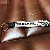 Сумки и аксессуары handmade. Livemaster - original item Subaru car key ring-stainless steel, leather. Handmade.