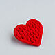 Order Brooch 'Knitted heart' red. Katy_Barysheva. Livemaster. . Brooches Фото №3