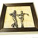 Panel dancing couple, souvenir, gift, handmade, author's work. Pictures. Bronzamini. Online shopping on My Livemaster.  Фото №2
