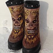 Обувь ручной работы handmade. Livemaster - original item Men`s felted boots Iron Maiden. Handmade.